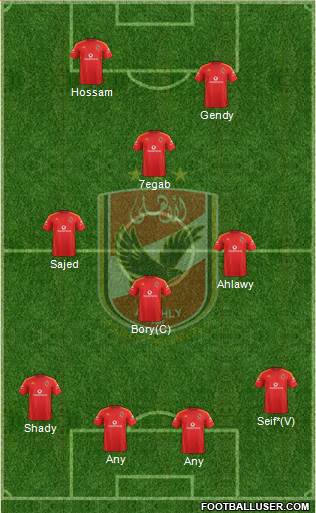 Al-Ahly Sporting Club Formation 2015