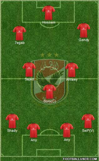 Al-Ahly Sporting Club Formation 2015
