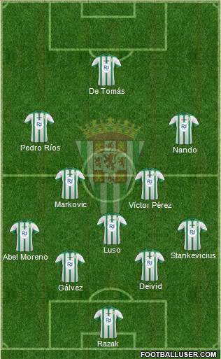 Córdoba C.F., S.A.D. Formation 2015