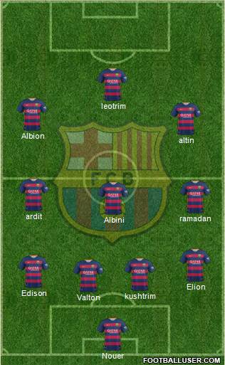 F.C. Barcelona Formation 2015
