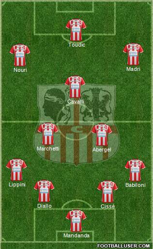 Athletic Club Ajaccien Football Formation 2015