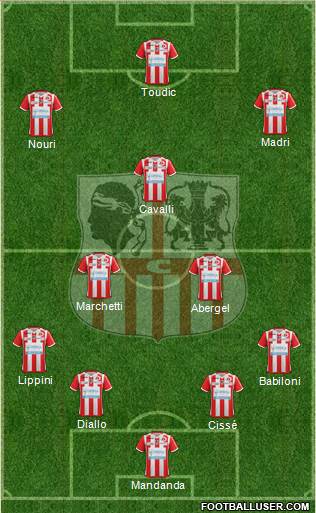 Athletic Club Ajaccien Football football formation