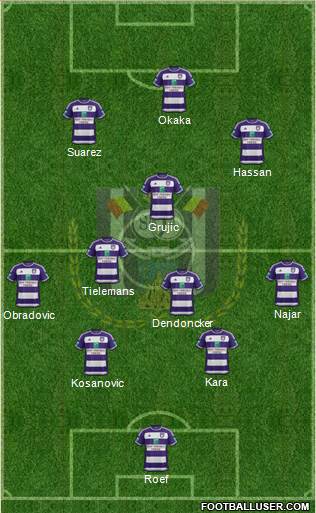 RSC Anderlecht Formation 2015