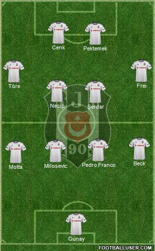 Besiktas JK Formation 2015