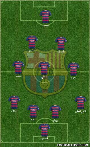 F.C. Barcelona Formation 2015