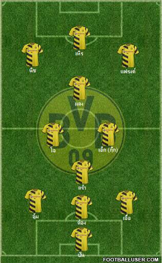 Borussia Dortmund Formation 2015