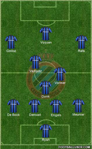 Club Brugge KV Formation 2015