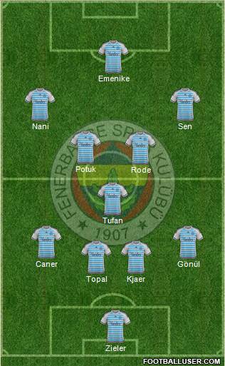 Fenerbahçe SK Formation 2015