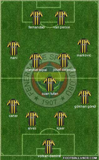 Fenerbahçe SK Formation 2015