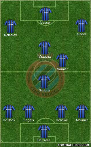 Club Brugge KV Formation 2015