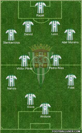 Córdoba C.F., S.A.D. Formation 2015