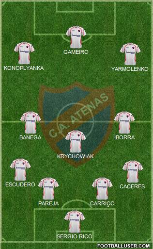 Club Atlético Atenas Formation 2015