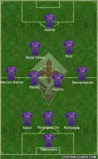 Fiorentina Formation 2015