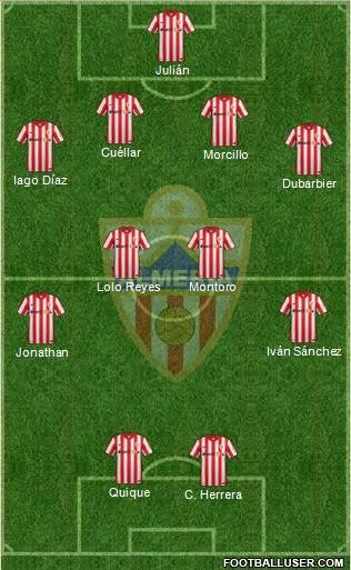 U.D. Almería S.A.D. Formation 2015