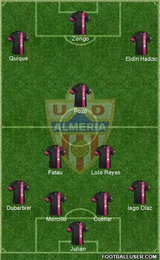 U.D. Almería S.A.D. Formation 2015