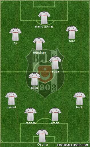 Besiktas JK Formation 2015