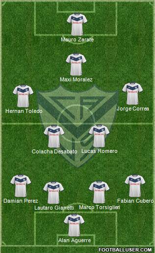Vélez Sarsfield Formation 2015
