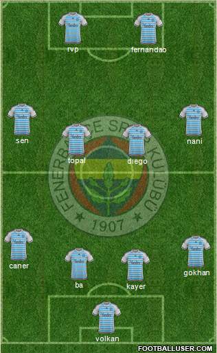 Fenerbahçe SK Formation 2015