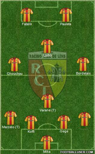 Racing Club de Lens Formation 2015