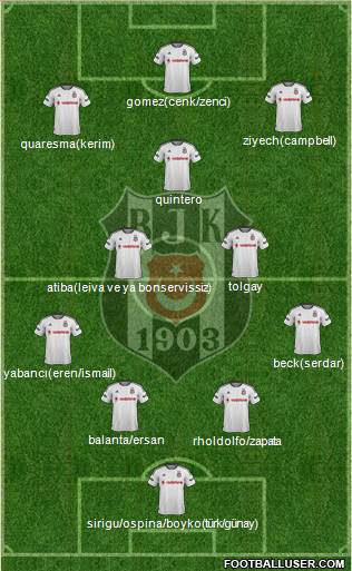 Besiktas JK Formation 2015