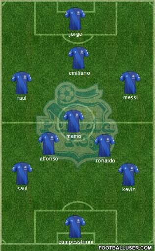 Club Puebla de la Franja Formation 2015