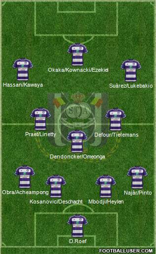 RSC Anderlecht Formation 2015