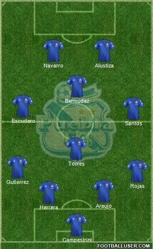 Club Puebla de la Franja Formation 2015