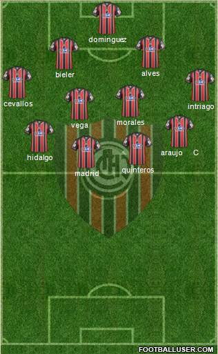 Chacarita Juniors Formation 2015