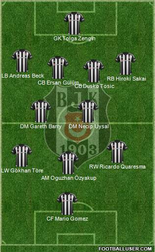 Besiktas JK Formation 2015