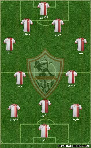 Zamalek Sporting Club Formation 2015