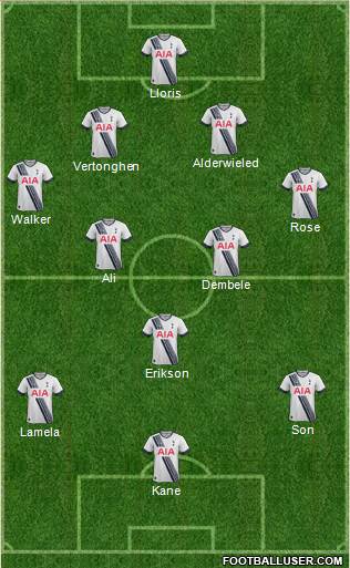 Tottenham Hotspur Formation 2015