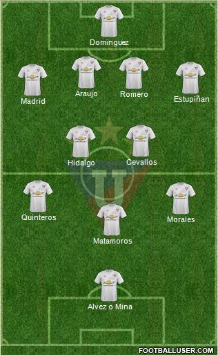 LDU de Quito Formation 2015