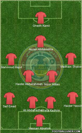 Al-Mina'a Sports Club Formation 2015