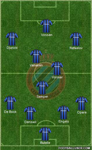 Club Brugge KV Formation 2015