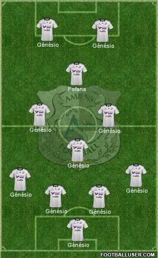 Amiens Sporting Club Football Formation 2015