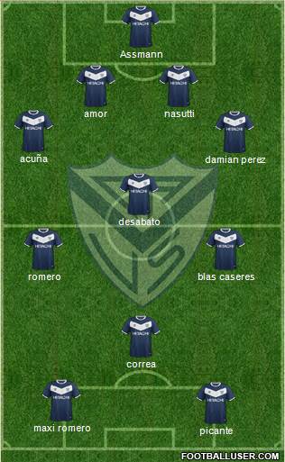 Vélez Sarsfield Formation 2015