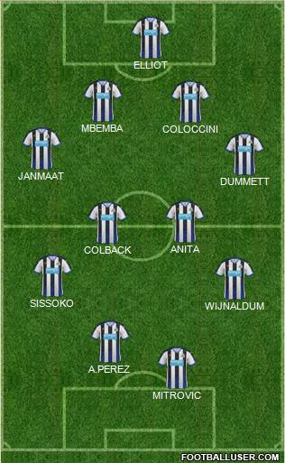 Newcastle United Formation 2015