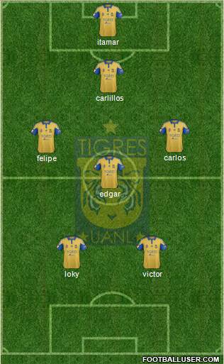 Club Universitario de Nuevo León Formation 2015