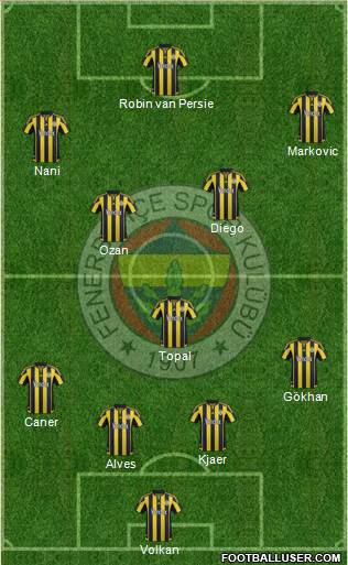 Fenerbahçe SK Formation 2015