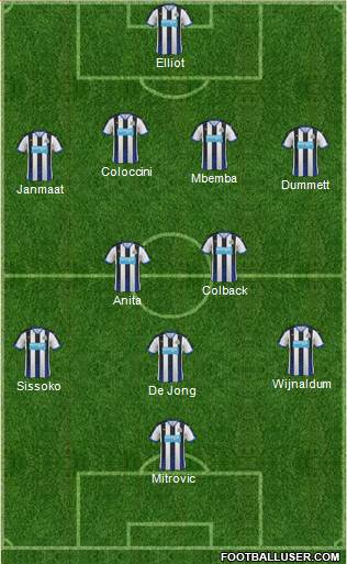 Newcastle United Formation 2015