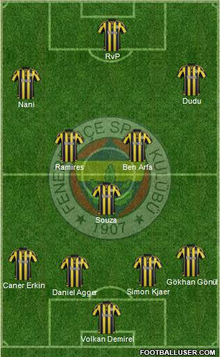 Fenerbahçe SK Formation 2015