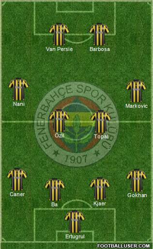 Fenerbahçe SK Formation 2015