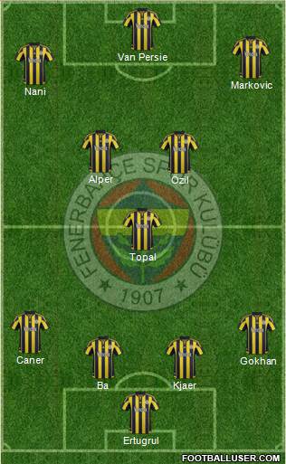 Fenerbahçe SK Formation 2015
