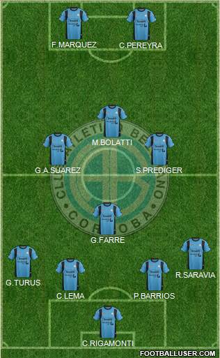 Belgrano de Córdoba Formation 2015