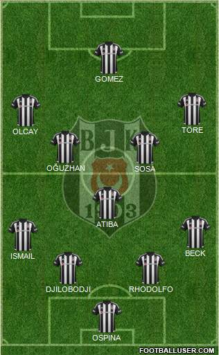 Besiktas JK Formation 2015