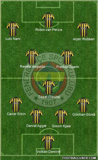 Fenerbahçe SK Formation 2015