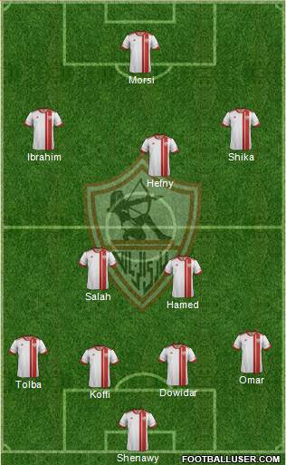 Zamalek Sporting Club Formation 2015