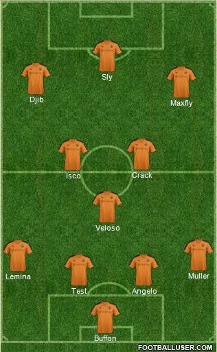 Wolverhampton Wanderers Formation 2015
