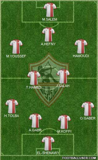 Zamalek Sporting Club Formation 2015