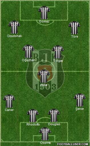 Besiktas JK Formation 2015